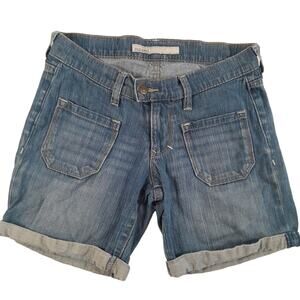 Old‎ Navy Denim Shorts Low Rise Cuff Hem Women 0 Casual Summer